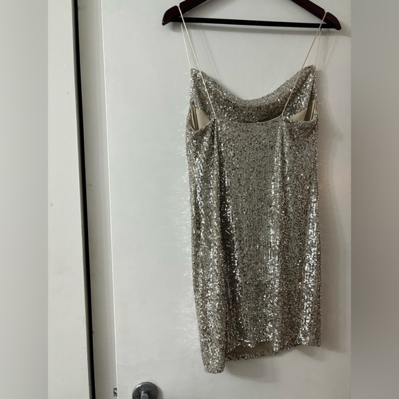 Topshop Glitter Cowl Neck Mini - Picture 5 of 5